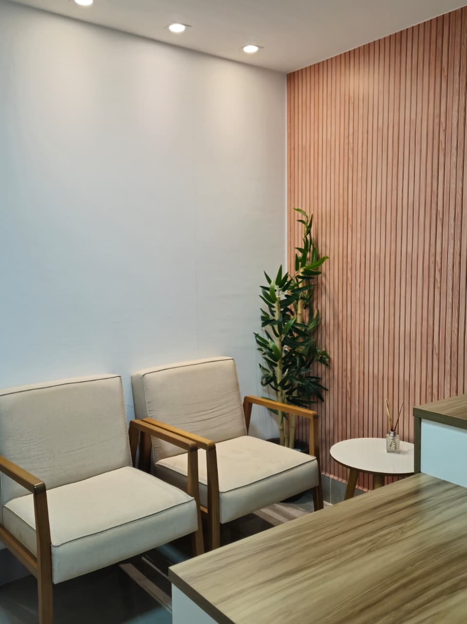 Sala de espera da clínica Vitality